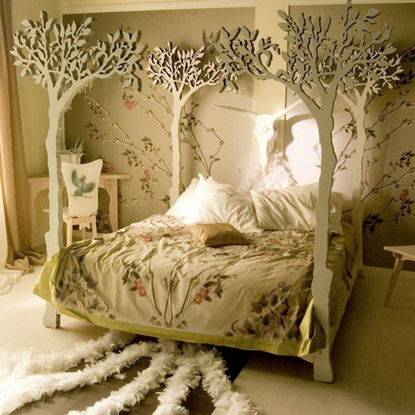 Chiếc giường với thiết kế vô cùng ấn tượng về thiên nhiên