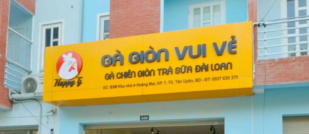 Làm bàng hiệu ở Tân Uyên Bình Dương