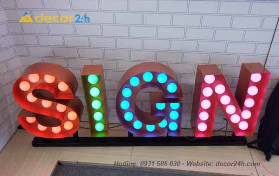 Làm chữ nổi quảng cáo tại Bình Dương