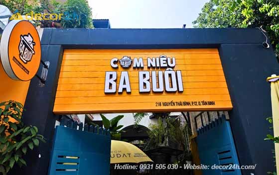 Bảng Hiệu Nhà Hàng Bình Dương Đẹp