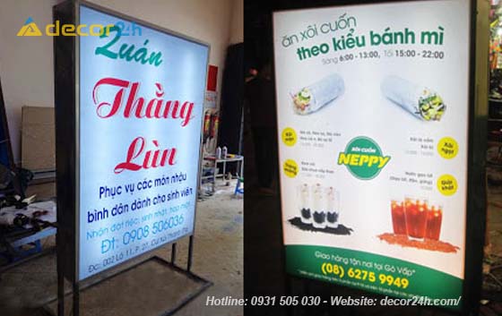 Báo Giá Hộp Đèn Quảng Cáo Bình Dương