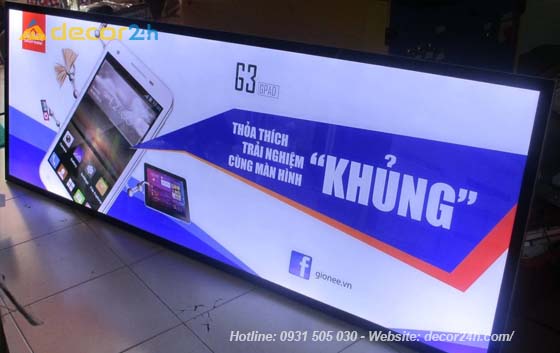Làm biển hộp đèn led Bình Dương