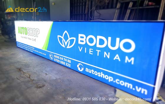 Làm biển hộp đèn led Bình Dương
