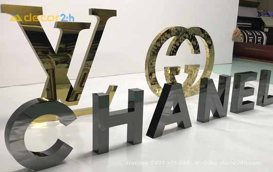 Làm chữ nổi inox Bình Dương