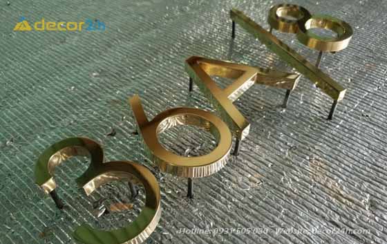 Làm chữ nổi inox Bình Dương 